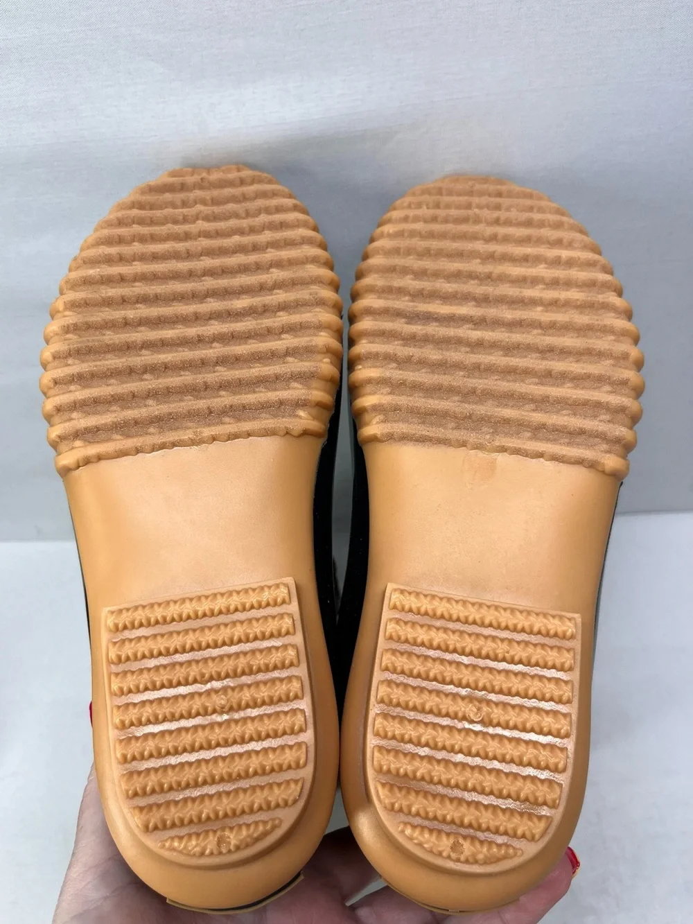 Sporto Tan and Navy Lace-Up Duck Boots